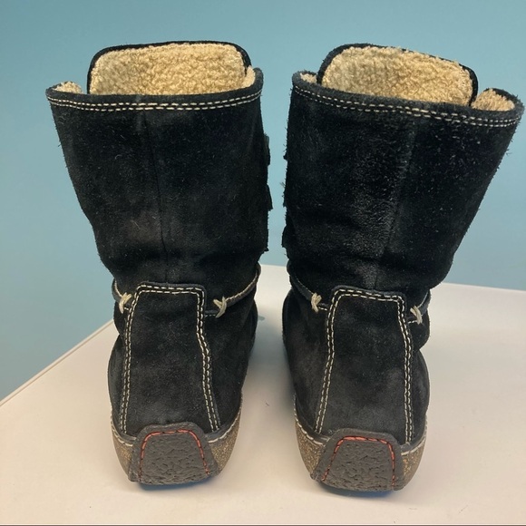 TIMBERLAND Sz 7 Suede Sherpa Lined  Lace-up Comfort Boots - Picture 6 of 15